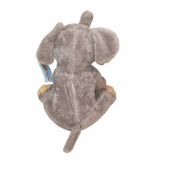 The Bear Factory Elephant Blue Sparkle Eyes Plush Stuffed Toy 12" - Picture 4 of 8